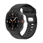 Two Color Reverse Buckle Silicone Watch Band
