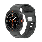 Two Color Reverse Buckle Silicone Watch Band