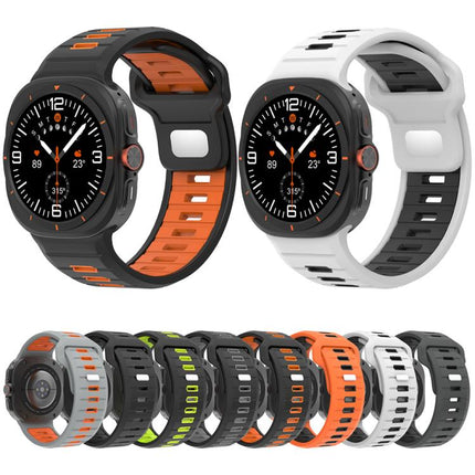 Two Color Reverse Buckle Silicone Watch Band, For Samsung Galaxy Watch Ultra 47mm / Ultra 2025 - DealBuddy