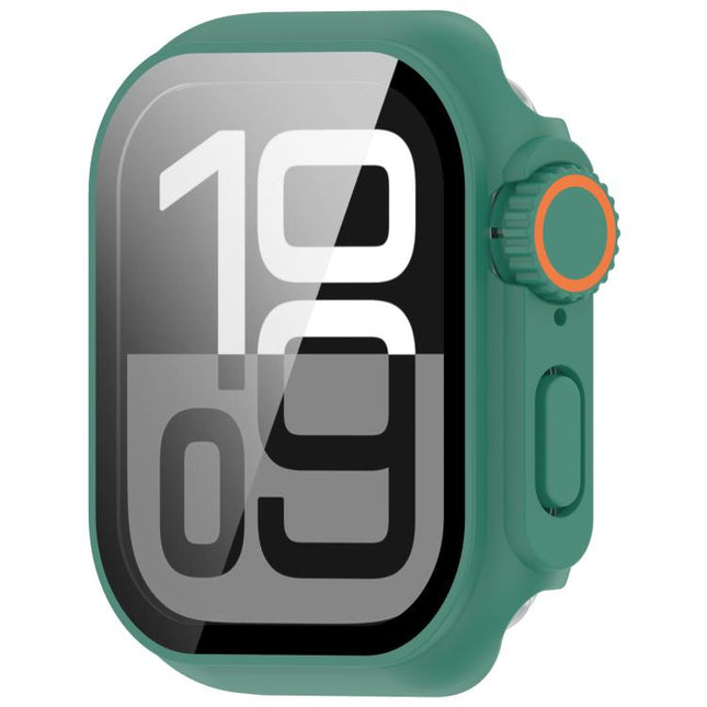 Change to Ultra 49mm Tempered Film Integrated PC Button Watch Case