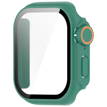 Change to Ultra 49mm Tempered Film Integrated PC Button Watch Case