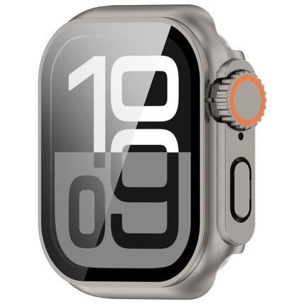 Change to Ultra 49mm Tempered Film Integrated PC Button Watch Case