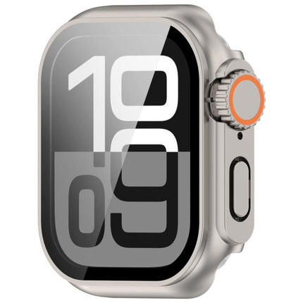 Change to Ultra 49mm Tempered Film Integrated PC Button Watch Case