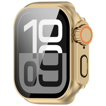 Change to Ultra 49mm Tempered Film Integrated PC Button Watch Case
