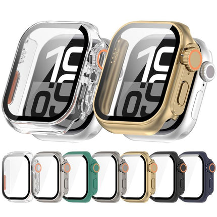 Change to Ultra 49mm Tempered Film Integrated PC Button Watch Case
