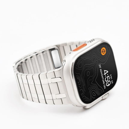 One Bead Magnetic Milan Stainless Steel Watch Band, For Apple Watch 46mm / 49mm / 45mm / 44mm - DealBuddy
