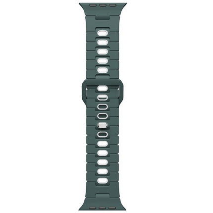 Two Tone Silicone Watch Band, For Apple Watch 46mm / 49mm / 45mm / 44mm, For Apple Watch 42mm / 41mm / 40mm / 38mm - DealBuddy