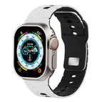For Apple Watch 46mm / 49mm / 45mm / 44mm / White+Black