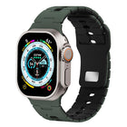 Two Tone Silicone Watch Band, For Apple Watch 46mm / 49mm / 45mm / 44mm, For Apple Watch 42mm / 41mm / 40mm / 38mm - DealBuddy