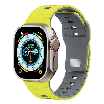 Two Tone Silicone Watch Band, For Apple Watch 46mm / 49mm / 45mm / 44mm, For Apple Watch 42mm / 41mm / 40mm / 38mm - DealBuddy