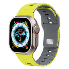 Two Tone Silicone Watch Band, For Apple Watch 46mm / 49mm / 45mm / 44mm, For Apple Watch 42mm / 41mm / 40mm / 38mm - DealBuddy
