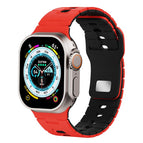 For Apple Watch 46mm / 49mm / 45mm / 44mm / Red+Black