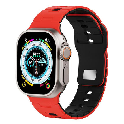 Two Tone Silicone Watch Band, For Apple Watch 46mm / 49mm / 45mm / 44mm, For Apple Watch 42mm / 41mm / 40mm / 38mm - DealBuddy