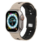 For Apple Watch 42mm / 41mm / 40mm / 38mm / Nut Brown+Black