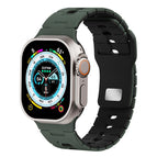 For Apple Watch 42mm / 41mm / 40mm / 38mm / Army Green+Black