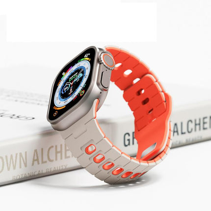 Two Tone Silicone Watch Band