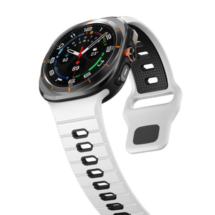Horizontal Stripes Reverse Buckle Silicone Watch Band