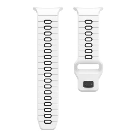 Horizontal Stripes Reverse Buckle Silicone Watch Band