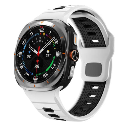 Horizontal Stripes Reverse Buckle Silicone Watch Band, For Samsung Galaxy Watch Ultra 47mm / Ultra 2025 - DealBuddy