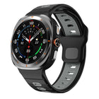 Horizontal Stripes Reverse Buckle Silicone Watch Band
