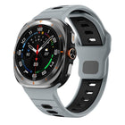 Horizontal Stripes Reverse Buckle Silicone Watch Band
