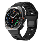 Horizontal Stripes Reverse Buckle Silicone Watch Band