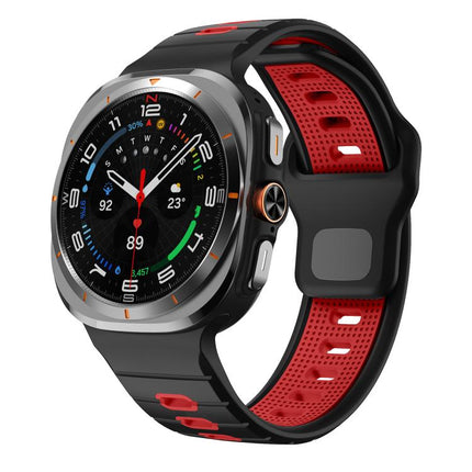Horizontal Stripes Reverse Buckle Silicone Watch Band