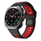 Horizontal Stripes Reverse Buckle Silicone Watch Band