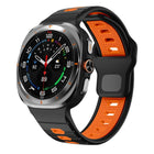 Horizontal Stripes Reverse Buckle Silicone Watch Band, For Samsung Galaxy Watch Ultra 47mm / Ultra 2025 - DealBuddy