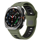 Horizontal Stripes Reverse Buckle Silicone Watch Band