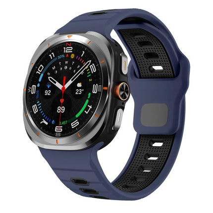 Horizontal Stripes Reverse Buckle Silicone Watch Band