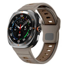 Horizontal Stripes Reverse Buckle Silicone Watch Band