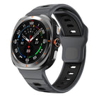 Horizontal Stripes Reverse Buckle Silicone Watch Band