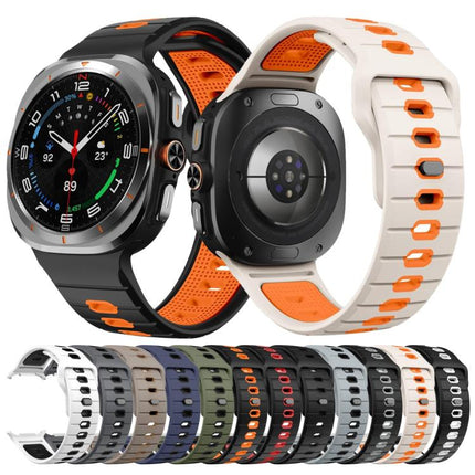 Horizontal Stripes Reverse Buckle Silicone Watch Band