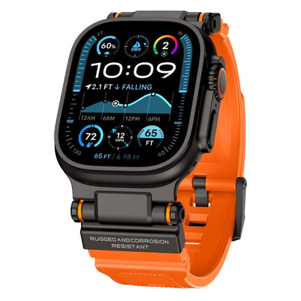 Kalebol Outdoor Explorer Metal Connector TPU Watch Band, For Apple Watch 46mm / 49mm / 45mm / 44mm - DealBuddy