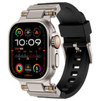 For Apple Watch 46mm / 49mm / 45mm / 44mm / Titanium Black
