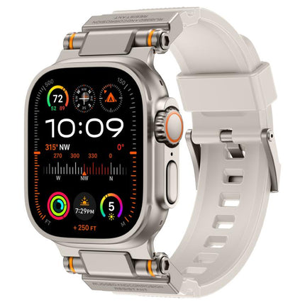 Kalebol Outdoor Explorer Metal Connector TPU Watch Band, For Apple Watch 46mm / 49mm / 45mm / 44mm - DealBuddy