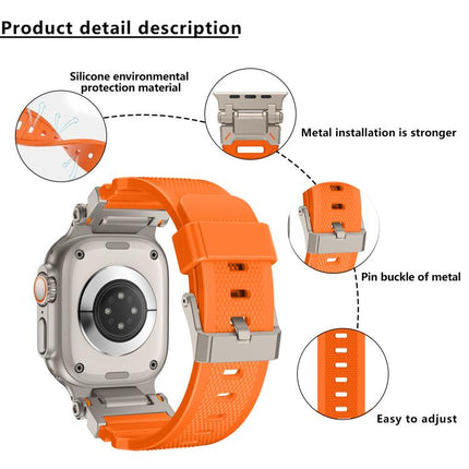 Kalebol Outdoor Explorer Metal Connector TPU Watch Band, For Apple Watch 46mm / 49mm / 45mm / 44mm - DealBuddy