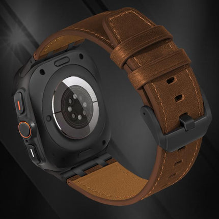 Crazy Horse Leather Watch Band, For Samsung Galaxy Watch Ultra 47mm / Ultra 2025 - DealBuddy