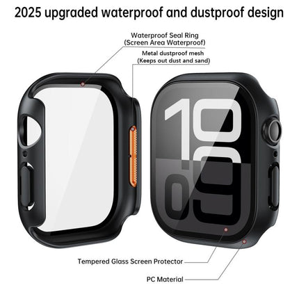 Tempered Film Integrated PC Watch Protective Case
