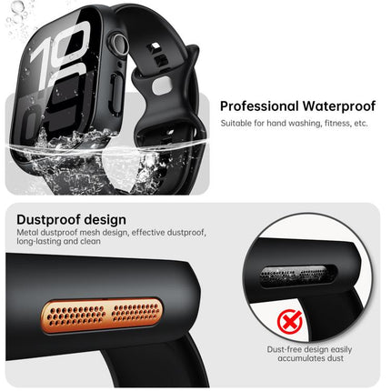 Tempered Film Integrated PC Watch Protective Case