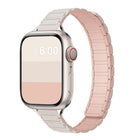 Tri-beads I-shaped Slim Magnetic Silicone Watch Band
