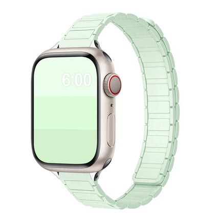Tri-beads I-shaped Slim Magnetic Silicone Watch Band, For Apple Watch 46mm / 49mm / 45mm / 44mm, For Apple Watch 42mm / 41mm / 40mm / 38mm - DealBuddy