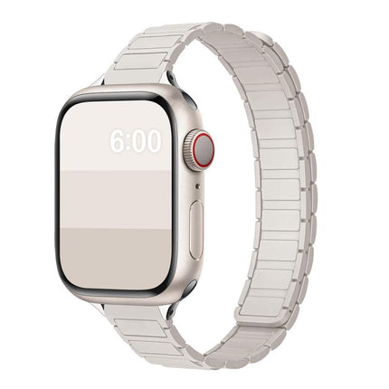 Tri-beads I-shaped Slim Magnetic Silicone Watch Band