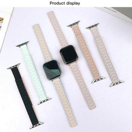 Tri-beads I-shaped Slim Magnetic Silicone Watch Band
