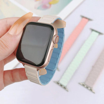 Tri-beads I-shaped Slim Magnetic Silicone Watch Band, For Apple Watch 46mm / 49mm / 45mm / 44mm, For Apple Watch 42mm / 41mm / 40mm / 38mm - DealBuddy