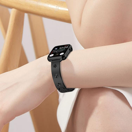 Snowflake Petals Bracelet Metal Watch Band, For Apple Watch 46mm / 49mm / 45mm / 44mm, For Apple Watch 42mm / 41mm / 40mm / 38mm - DealBuddy