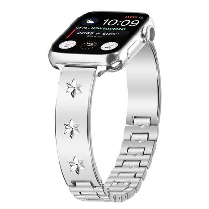 Snowflake Petals Bracelet Metal Watch Band, For Apple Watch 46mm / 49mm / 45mm / 44mm, For Apple Watch 42mm / 41mm / 40mm / 38mm - DealBuddy