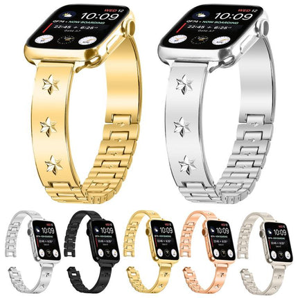 Snowflake Petals Bracelet Metal Watch Band, For Apple Watch 46mm / 49mm / 45mm / 44mm, For Apple Watch 42mm / 41mm / 40mm / 38mm - DealBuddy