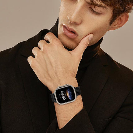 Nine-Bead Magnetic Loop Steel Watch Band, For Apple Watch 46mm / 49mm / 45mm / 44mm, For Apple Watch 42mm / 41mm / 40mm / 38mm - DealBuddy